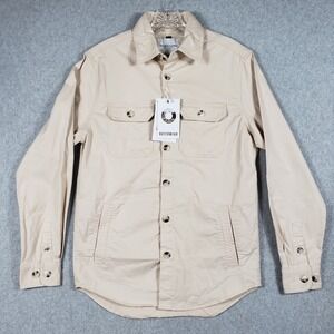 NWT Denim & Flower Ricky Singh Tan Twill Lightweight Jacket Men's Small $68 MSRP